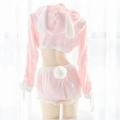 Baby Bun Sweatsuit -Clothing Discount Store baby bun sweatsuit bloomer bloomers bunny ear ears tail sweater kawaii babe 508