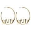Baby Hoop Earrings -Clothing Discount Store baby hoop earrings gold baby girl ear rings gold jewelry jewellery jewellry earrings kawaii babe 376