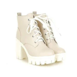 Babydoll Booties -Clothing Discount Store babydoll booties cream 4 ankle boot boots baby doll babydoll booties shoes kawaii babe 779