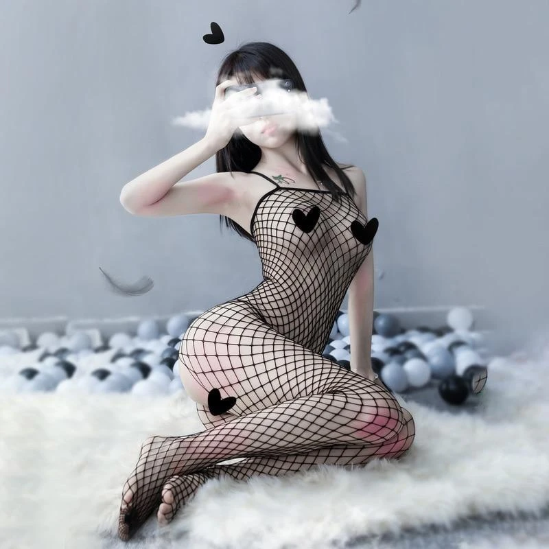 Babydoll Fishnet Bodysuit 3 Babydoll Fishnet Bodysuit