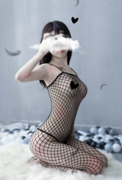 Babydoll Fishnet Bodysuit 23 Babydoll Fishnet Bodysuit -Clothing Discount Store babydoll fishnet bodysuit bodystocking catsuit fishnets ddlg playground 849