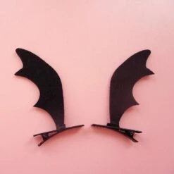 Bat Wing Headband & Clips -Clothing Discount Store bat wing headband clips angel wings angels card captor hair accessory ddlg playground 780