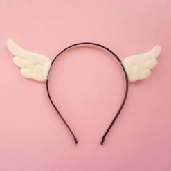 Bat Wing Headband & Clips -Clothing Discount Store bat wing headband clips angel wings angels card captor hair accessory ddlg playground 818