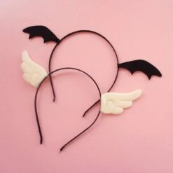 Bat Wing Headband & Clips -Clothing Discount Store bat wing headband clips angel wings angels card captor hair accessory ddlg playground 988