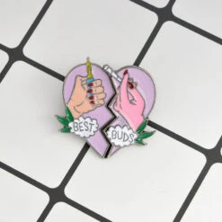 Best Buds Enamel Pin -Clothing Discount Store best buds enamel pin 420 accessories friends besties kawaii babe 547