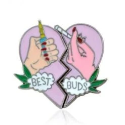 Best Buds Enamel Pin -Clothing Discount Store best buds enamel pin 420 accessories friends besties kawaii babe 569