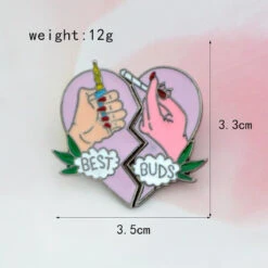 Best Buds Enamel Pin -Clothing Discount Store best buds enamel pin 420 accessories friends besties kawaii babe 682