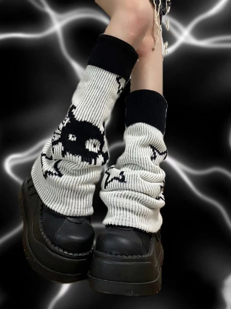 Skull & Star Goth Leg Warmers 5 Skull & Star Goth Leg Warmers - Image 3