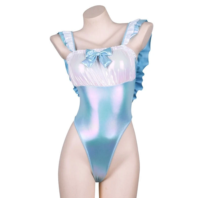 Blue Holographic Onesie 4 Blue Holographic Onesie - Image 2