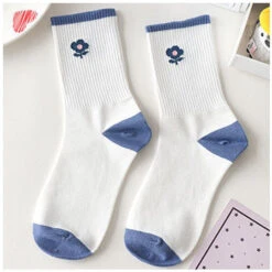 Blue Textured Teddy Bear Socks -Clothing Discount Store blue textured teddy bear socks blue bear cotton socks textured bears 816