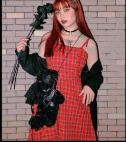 Chained Bear Messenger Bag -Clothing Discount Store bondage bear messenger bag bags creepy gothic lolita ddlg playground 414