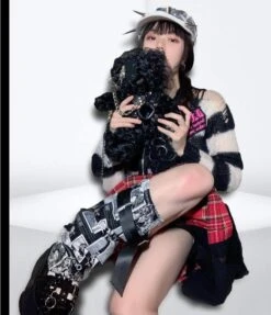 Chained Bear Messenger Bag -Clothing Discount Store bondage bear messenger bag bags creepy gothic lolita ddlg playground 810