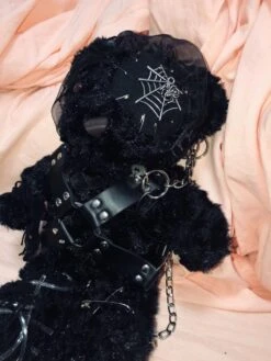 Chained Bear Messenger Bag -Clothing Discount Store bondage bear messenger bag bags creepy gothic lolita ddlg playground 927