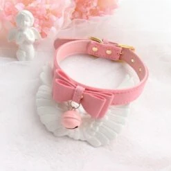 Bow & Bell Kitten Collar -Clothing Discount Store bow bell kitten collar baby girl babygirl collars jewelry kawaii babe 684