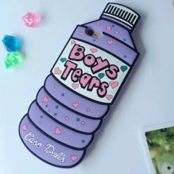 Boys Tears IPhone Case -Clothing Discount Store boys tears iphone case age regression android phone phones bottle kawaii babe 571