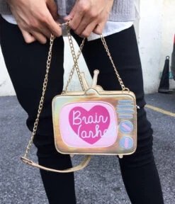 Brain Washed Bag -Clothing Discount Store brain washed bag antenna bags brain washed gold chain handbags purse kawaii babe 820