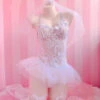 Bridal Bodysuit Lingerie -Clothing Discount Store bridal bodysuit lingerie bodysuits bridal bride coquette cosplay lingerie kawaii babe 689