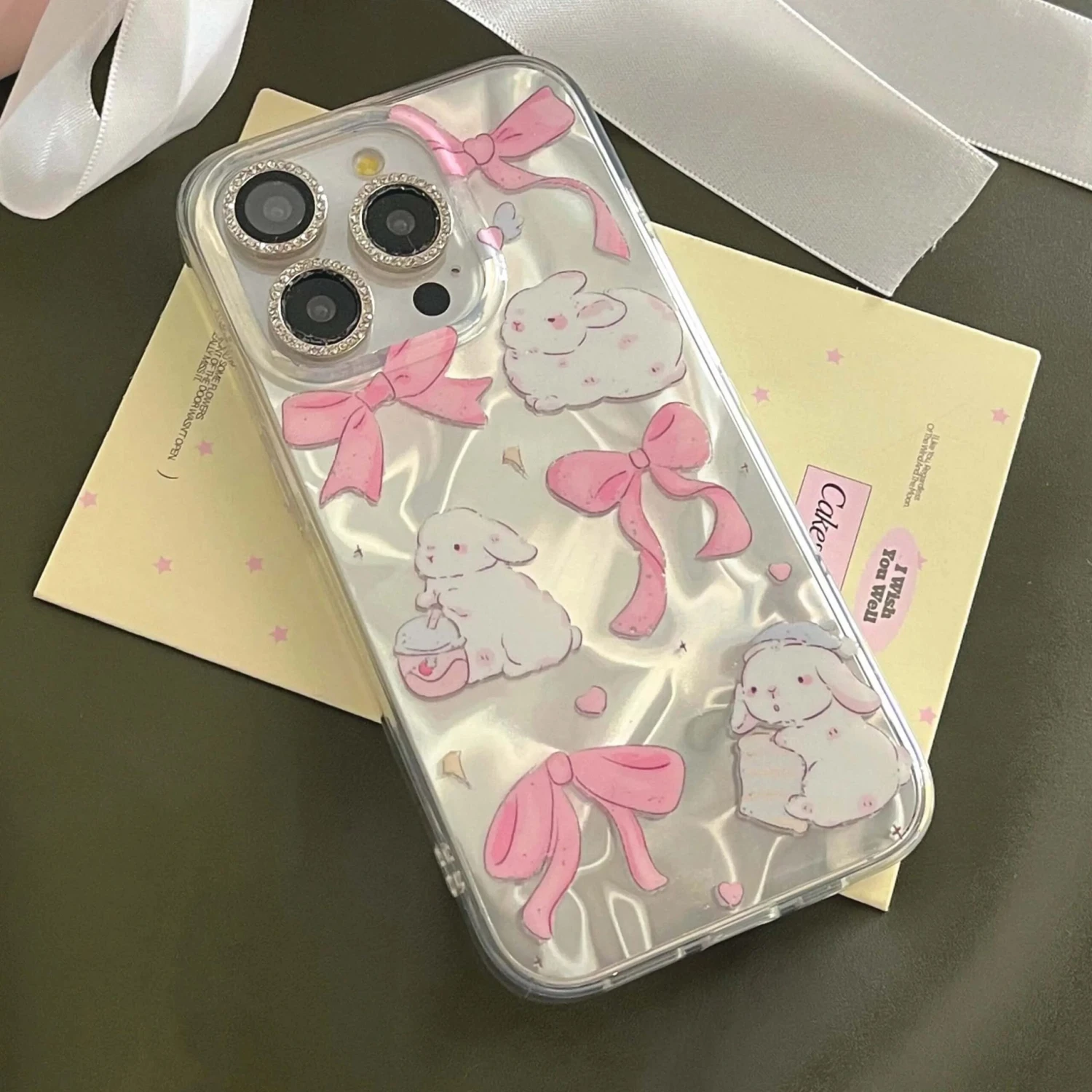 Bunnies And Bows IPhone Case 3 Bunnies And Bows IPhone Case