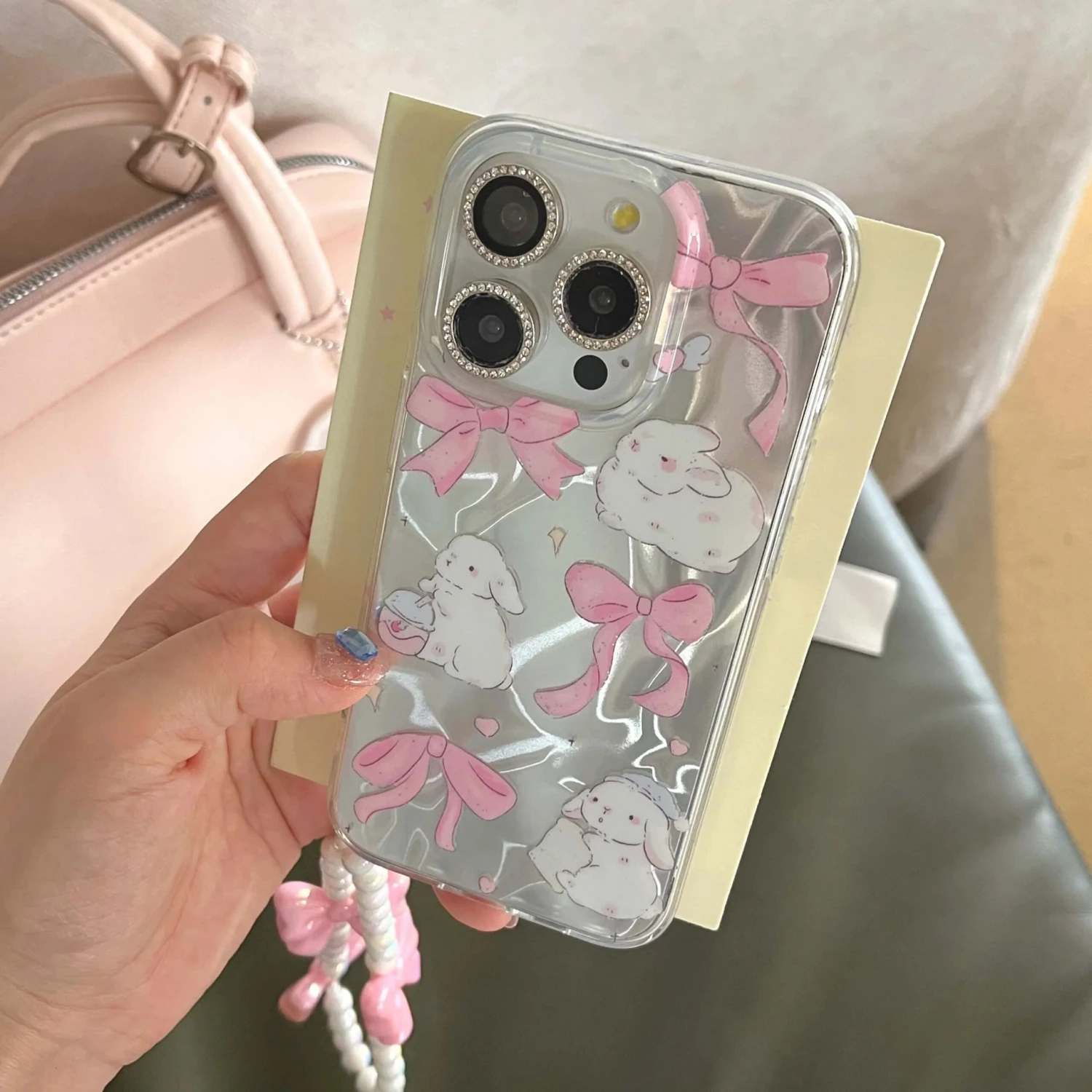 Bunnies And Bows IPhone Case 4 Bunnies And Bows IPhone Case - Image 2