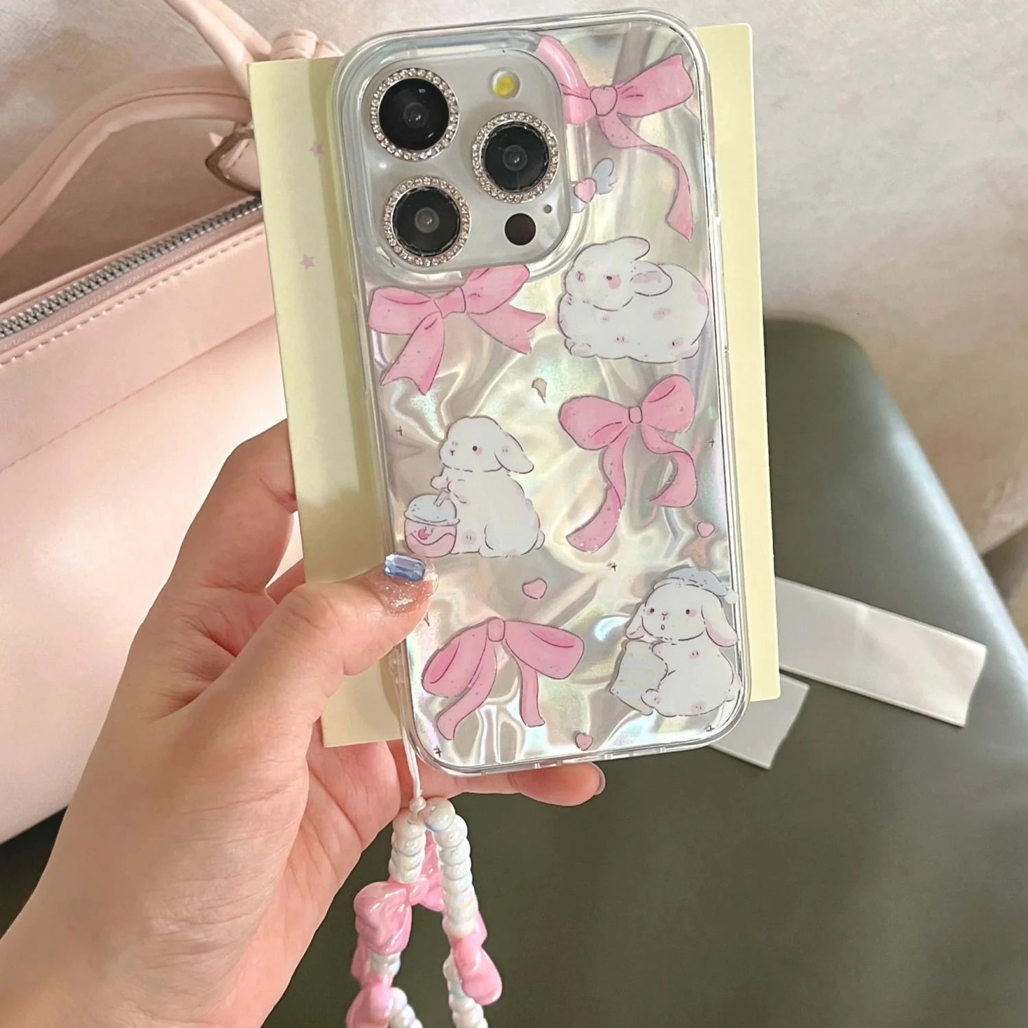 Bunnies And Bows IPhone Case 5 Bunnies And Bows IPhone Case - Image 3