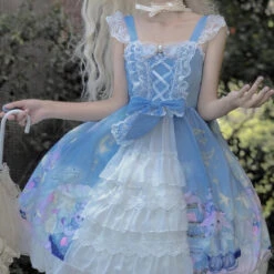 Bunny Star Kingdom Dress -Clothing Discount Store bunny star kingdom lolita dress kawaii babe 541