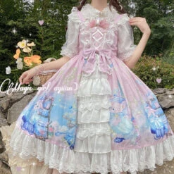 Bunny Star Kingdom Dress -Clothing Discount Store bunny star kingdom lolita dress kawaii babe 983