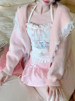 Bunny Tea Party Halter Top 21 Bunny Tea Party Halter Top -Clothing Discount Store bunny tea party halter top angelcore angelic angels bunnies coquette kawaii babe 872