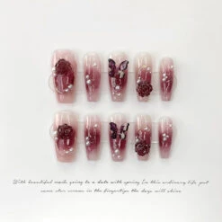 Butterfly Press-On Nails -Clothing Discount Store butterfly press on nails false press on nails butterfly butterfly 223