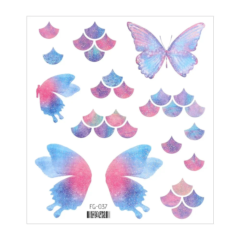 Butterfly Temporary Wing Makeup Tattoos 13 Butterfly Temporary Wing Makeup Tattoos - Image 11
