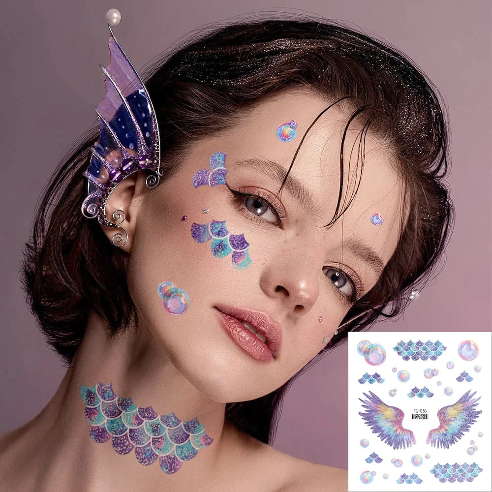 Butterfly Temporary Wing Makeup Tattoos 15 Butterfly Temporary Wing Makeup Tattoos - Image 13