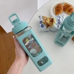 Candy Bun Water Bottles -Clothing Discount Store candy bun water bottles drinking drinkware glass bottle ddlg playground 553