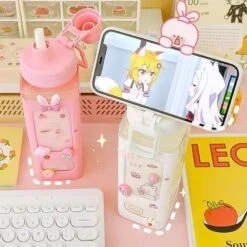 Candy Bun Water Bottles -Clothing Discount Store candy bun water bottles drinking drinkware glass bottle ddlg playground 667