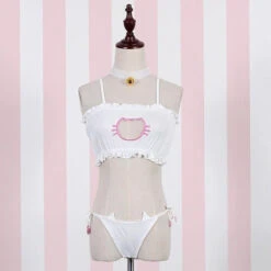 Cat Cosplay Full Lingerie Set 27 Cat Cosplay Full Lingerie Set -Clothing Discount Store cat cosplay full lingerie set bell bra bralette cat cat bra underwear kawaii babe 233