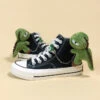 Chained Dino High Tops -Clothing Discount Store chained dino high tops shoes dino high chain canvas footwear hi 915