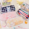 Checkerboard Bunny Cosmetic Case 2 Checkerboard Bunny Cosmetic Case -Clothing Discount Store checkerboard bunny cosmetic case pen pencil cases checkerboard 866