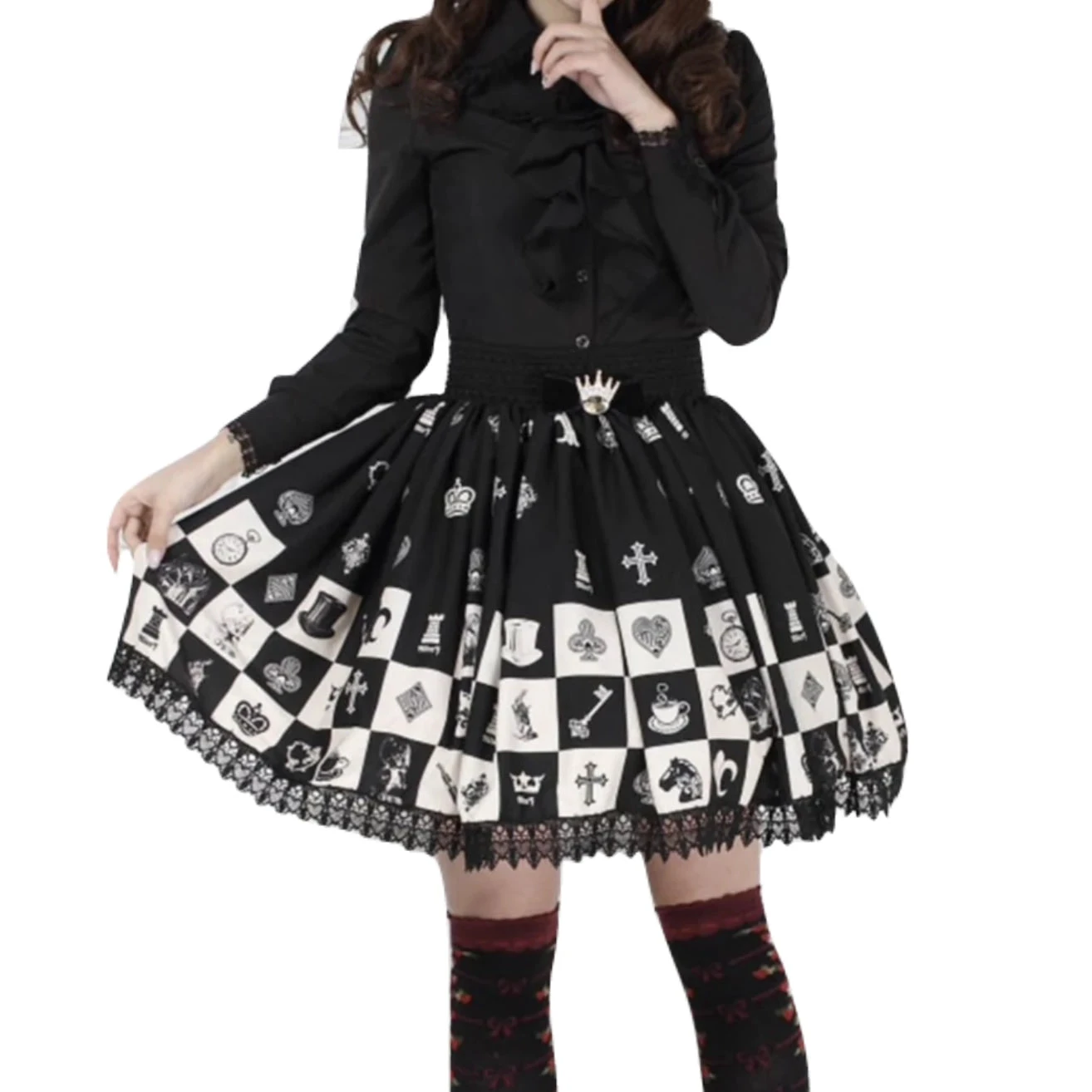Checkered Chess Skirt 4 Checkered Chess Skirt - Image 2