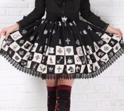 Checkered Chess Skirt 14 Checkered Chess Skirt -Clothing Discount Store checkered chess skirt black white checkerboard checkered checks chess skirts kawaii babe 708