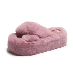 Chunky Fuzzy Sandal Slippers -Clothing Discount Store chunky fuzzy sandal slippers chunky fuzzy sandal slippers footwear 498