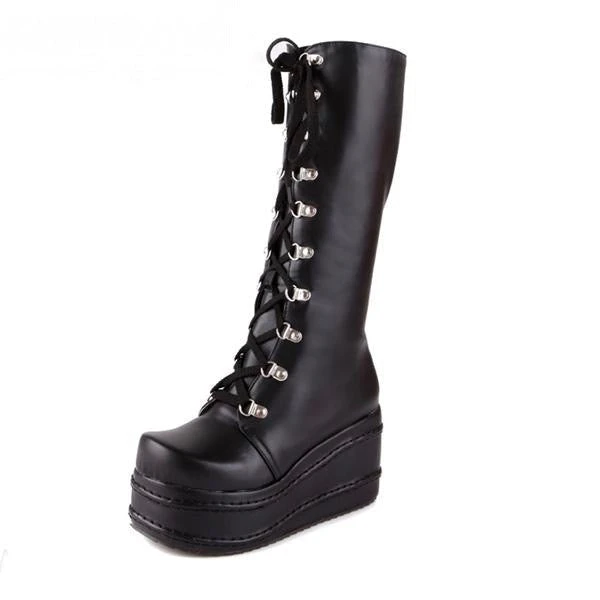 Chunky Platform Moto Boots 5 Chunky Platform Moto Boots - Image 3