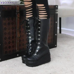 Chunky Platform Moto Boots 29 Chunky Platform Moto Boots -Clothing Discount Store chunky platform moto boots boots buckled buckled buckles chunky boots shoes kawaii babe 877
