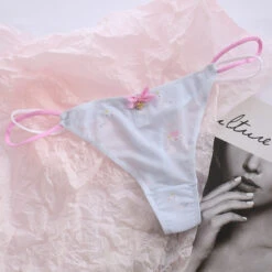 Classic Mesh Thongs -Clothing Discount Store classic mesh thongs blue goose cat undies panties panty thong underwear kawaii babe 672