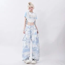 Cloud 9 Cargos 12 Cloud 9 Cargos -Clothing Discount Store cloud 9 cargos 1990s 90s cargo pants grunge pants kawaii babe 479