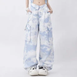 Cloud 9 Cargos 15 Cloud 9 Cargos -Clothing Discount Store cloud 9 cargos blue pants xs 1990s 90s cargo pants grunge pants kawaii babe 820