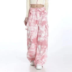 Cloud 9 Cargos 11 Cloud 9 Cargos -Clothing Discount Store cloud 9 cargos pink pants xs 1990s 90s cargo pants grunge pants kawaii babe 618