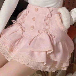 Corduroy Baby Doll Skirt -Clothing Discount Store corduroy baby doll skirt skirts length kawaii babe angelcore fae 824