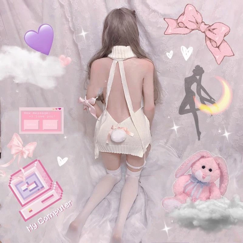 Corset Knit Sweater Dress 4 Corset Knit Sweater Dress - Image 2