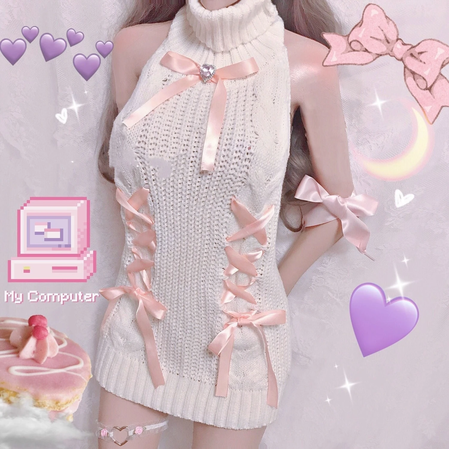 Corset Knit Sweater Dress 3 Corset Knit Sweater Dress