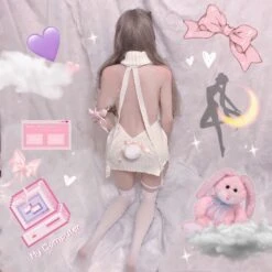 Corset Knit Sweater Dress 13 Corset Knit Sweater Dress -Clothing Discount Store corset virgin killer dress anime bows knit knitted lace up sweater kawaii babe 754