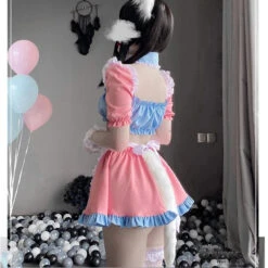 Cotton Candy Maid Cosplay Set -Clothing Discount Store cotton candy maid cosplay set bra bralette brasier lingerie costume kawaii babe 107