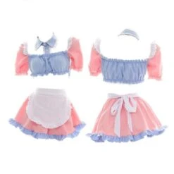 Cotton Candy Maid Cosplay Set -Clothing Discount Store cotton candy maid cosplay set bra bralette brasier lingerie costume kawaii babe 370